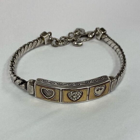 Brighton triple heart gold and silver‎ bracelet - Picture 7 of 7